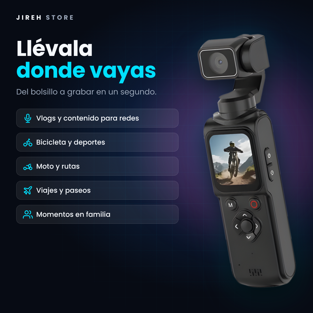 💥 ¡OFERTA RELÁMPAGO! Graba Todo en Primera Persona
