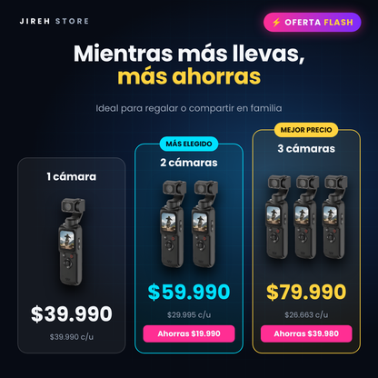 💥 ¡OFERTA RELÁMPAGO! Graba Todo en Primera Persona