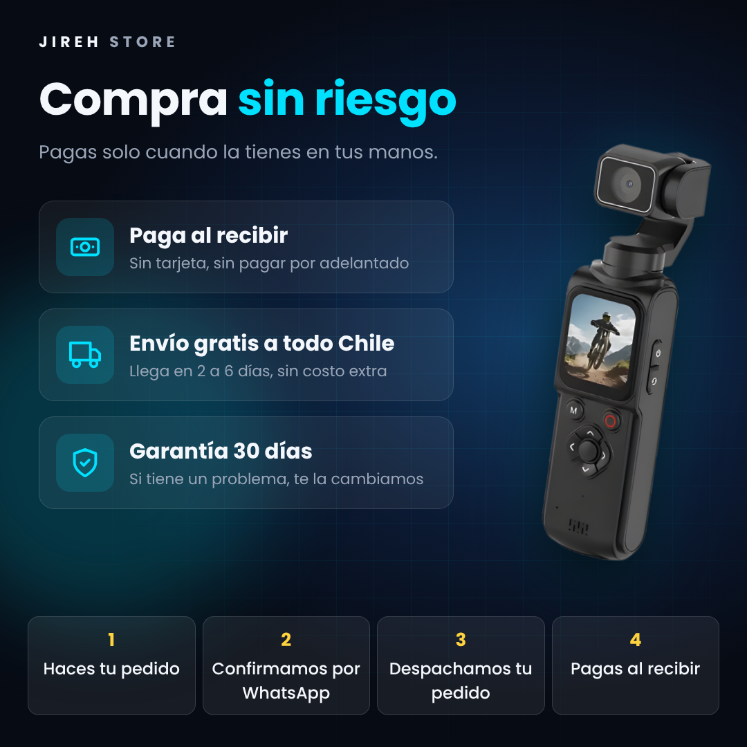 💥 ¡OFERTA RELÁMPAGO! Graba Todo en Primera Persona
